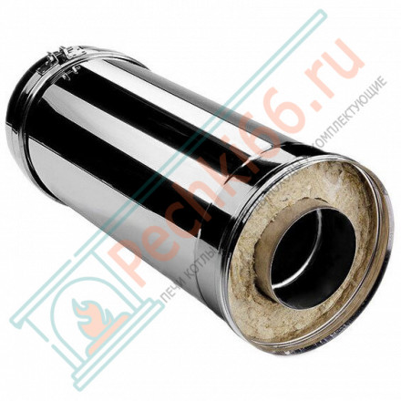 Сэндвич труба V50R с изол L=500 (AISI-321/0,8-ОЦИНК-RAL/0,5) d-130/230 (Вулкан-Cerablanket)