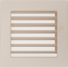 Вентиляционная решетка для камина с жалюзи 170х170, кремовая (FireWay)