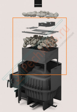 Закрытая каменка БЫЛИНА-12 (Теплодар)