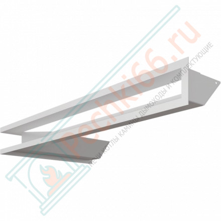 Каминная решетка угловая Luft 40X80X9 белая (Kratki)