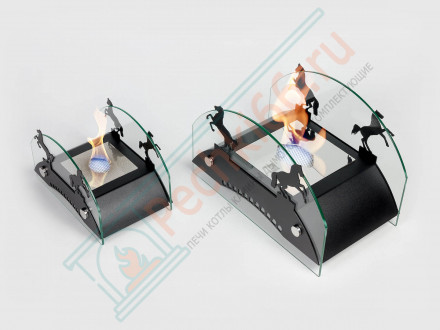 Биокамин Графский мост S, черный (LuxFire)