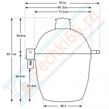 Керамический гриль Big 2 Stand-Alone (Kamado Joe)