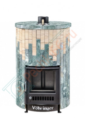 Дровяная банная печь Ферингер УЮТ-18 "Змеевик + Окаменевшее дерево" до 18 м³
