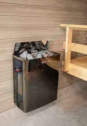 Электрокаменка The Wall SW60 Black Steel (Harvia)