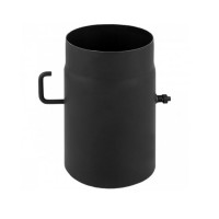 Труба L=250 с шибером, черная d-150 (Darco)