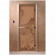 Стеклянная дверь для бани бронза матовая, "Банька в лесу", 1900х700 (DoorWood) в Казани