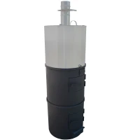 Печь для бани вертикальная-круглая 530, бак 95 л, до 24 м3