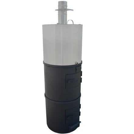 Печь для бани вертикальная-круглая 530, бак 95 л, до 24 м3