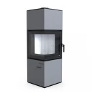 Печь-камин Quadroom, серая сталь (Defro-Home) 9,6кВт Печь-камин Quadroom, серая сталь (Defro-Home) 9,6кВт