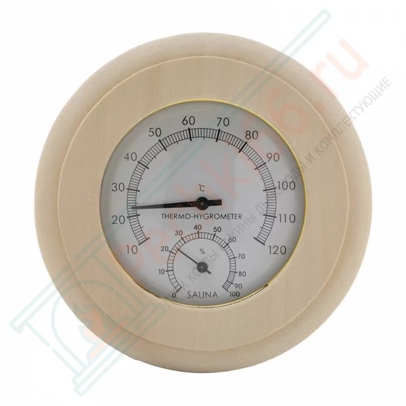 Термогигрометр ТН-10-L липа, круг (212F) в Казани