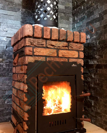 Дровяная банная печь Grill'D Retro Short (Камень колотый 20 кг)