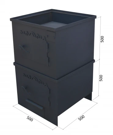 Печь для бани вертикальная, бак 120 л, до 22 м3