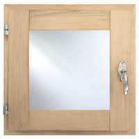 Окно для бани 600х600 мм, ольха, стеклопакет