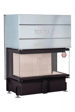 Каминная топка Дельта 1000 K три стекла (Экокамин)