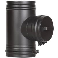 Тройник прочистки для твердого топлива 90° (AISI-444/0,6-ОЦИНК-RAL/0,5) d-250/350 (Schiedel)