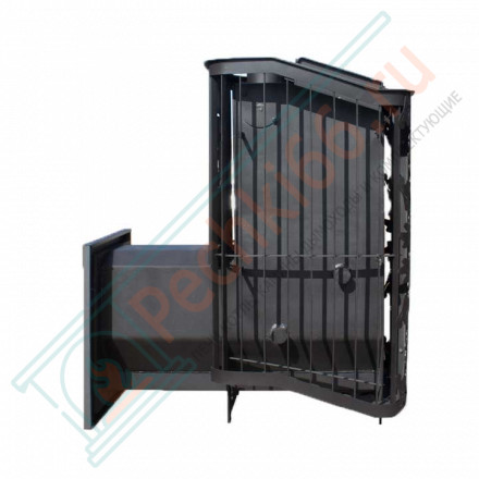 Печь для бани Терма Каменка мини удлиненная топка панорама (Варвара)